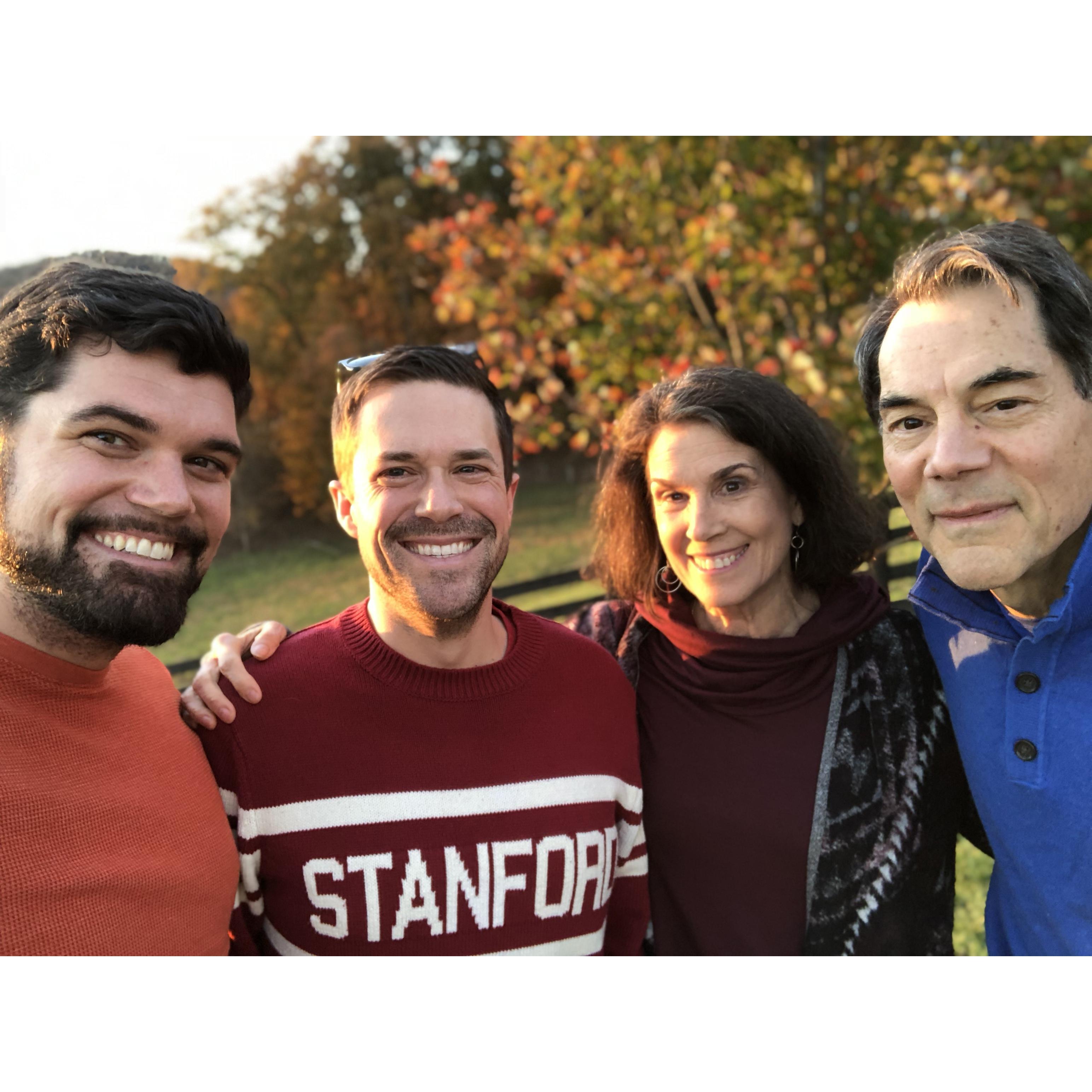 Since moving to DC, we've regularly traveled down to Charlottesville to spend time with Joe's family