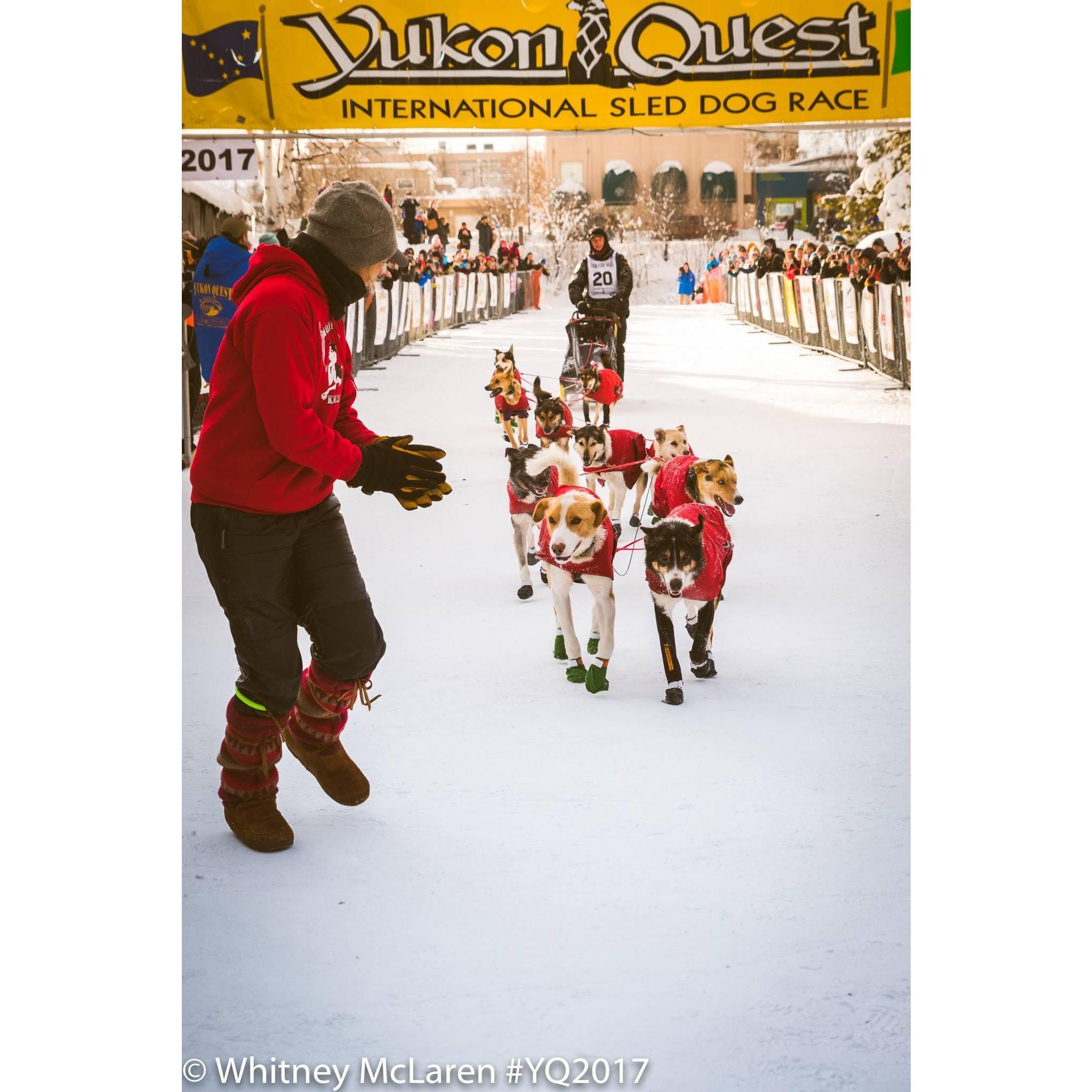 Our 3rd Quest together. Matt & our team crosses the finish line in first place, 2017.
