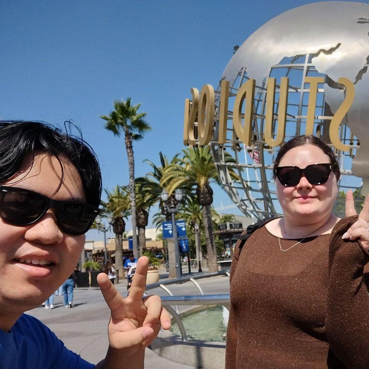 Us at our trip to Universal Studios late summer of 2024.