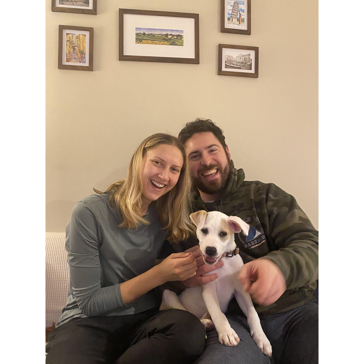 First photos with Ollie! He was adopted on 11/30/2022.