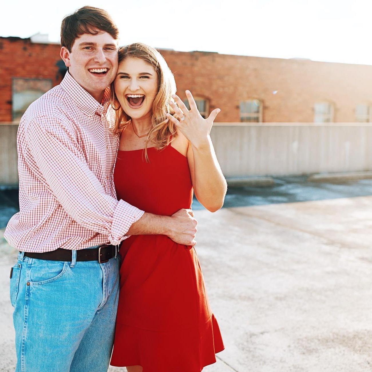 Pure joy! The day we got engaged.