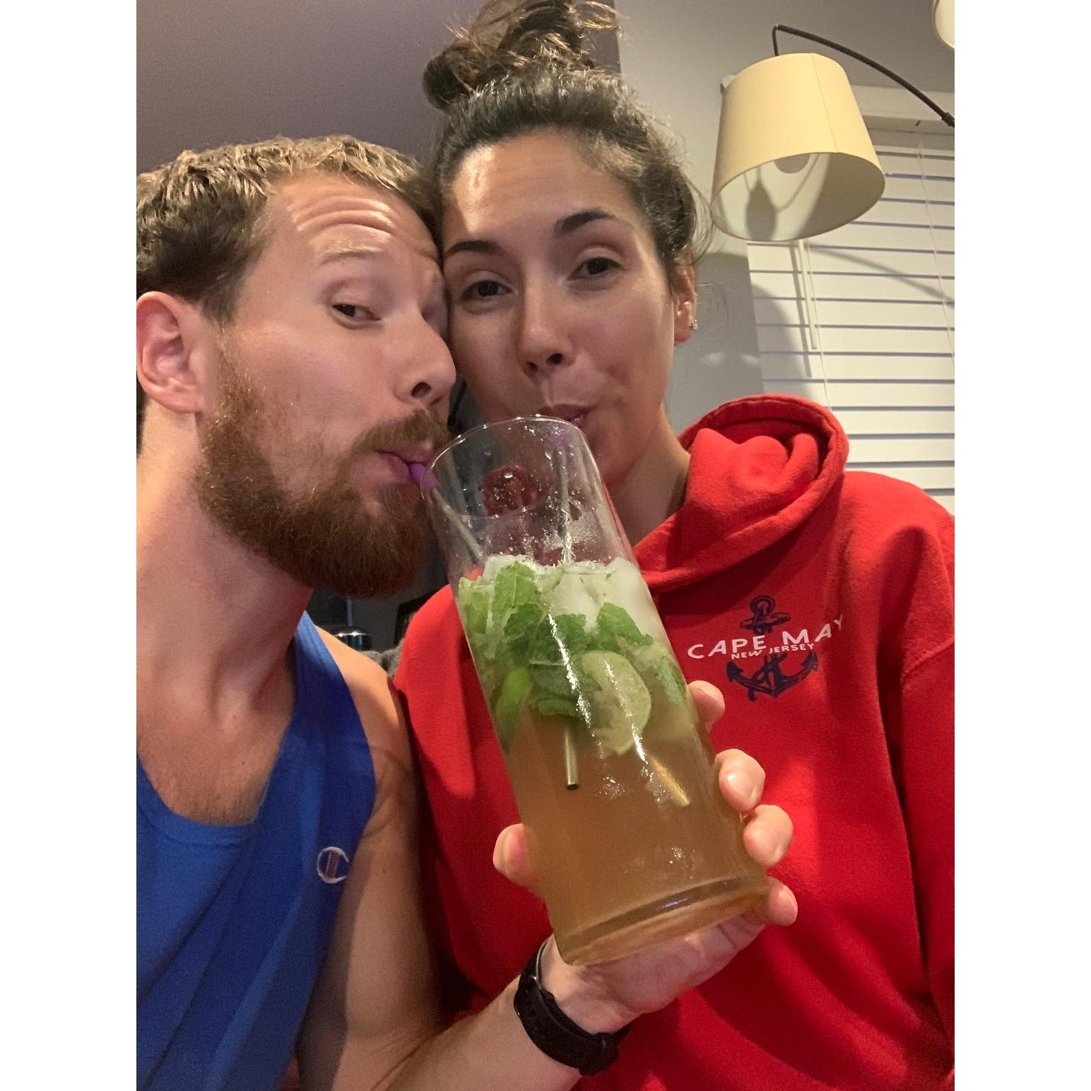 ...that time we stole from our neighbors Mint plant to make Mojitos