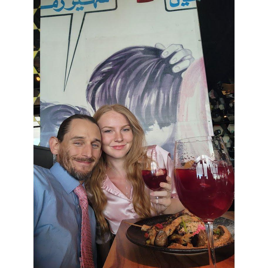 3rd anniversary dinner. Tapas and sangrias yuumm.