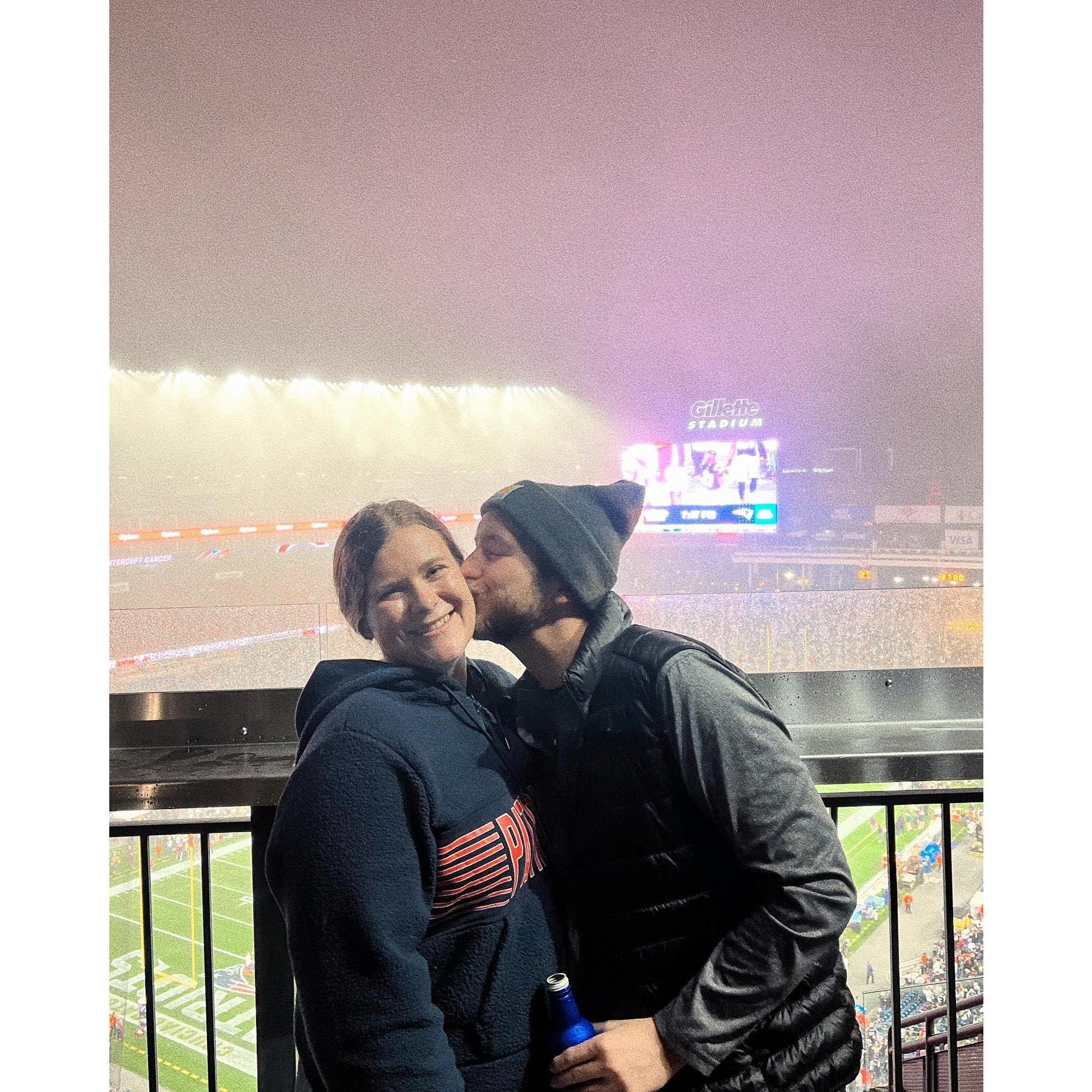 Kevin's first Pats game!