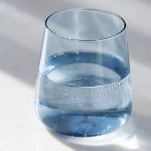 Morgan Stemless Wine Glasses, Set of 4 - Color "sky"