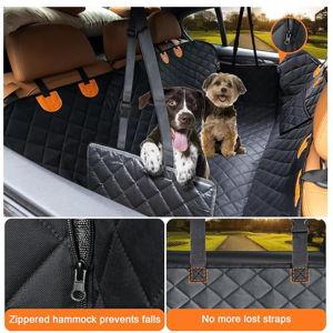 URPOWER Dog Car Seat Cover for Pets 100% Waterproof Seat Cover Hammock 600D Heavy Duty Scratch Proof Nonslip Durable Soft Back Seat Covers for Cars and SUVs