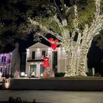 View Christmas lights in Highland Park