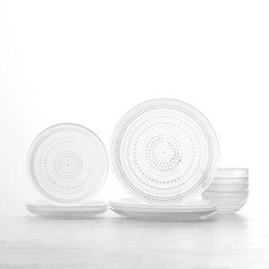 Jupiter 12-Piece Glass Dinnerware Set