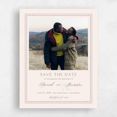 Acorn, Brown Wedding Save the Date - Piran Photo