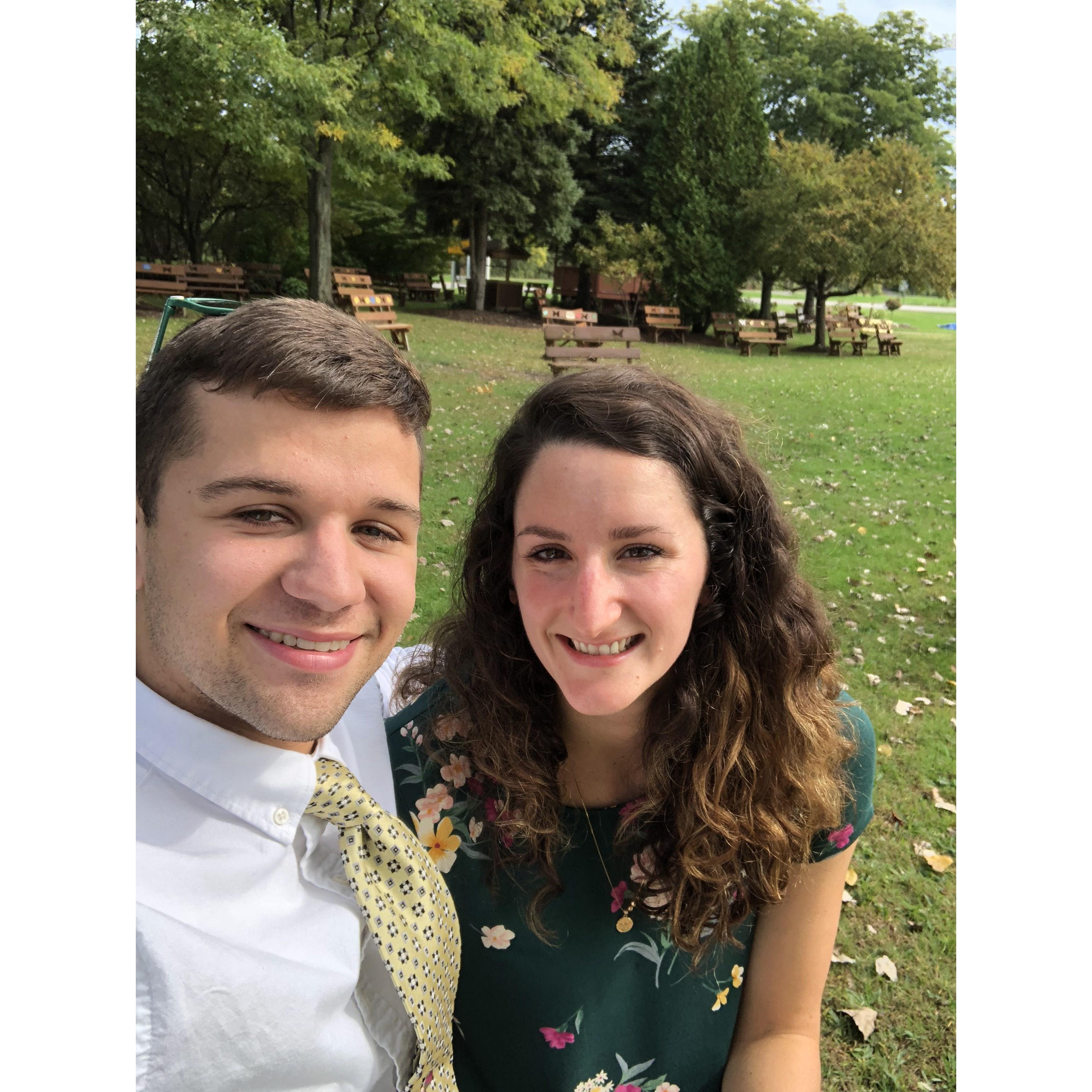 Cody would usually bring the sandwiches and Erin would bring the adventurous side dishes for dates at our favorite lunch spot