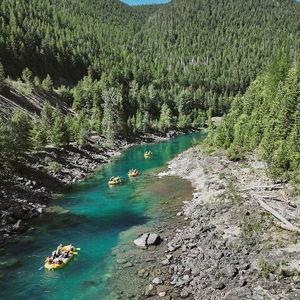 White Water Rafting Through Glacier National Park