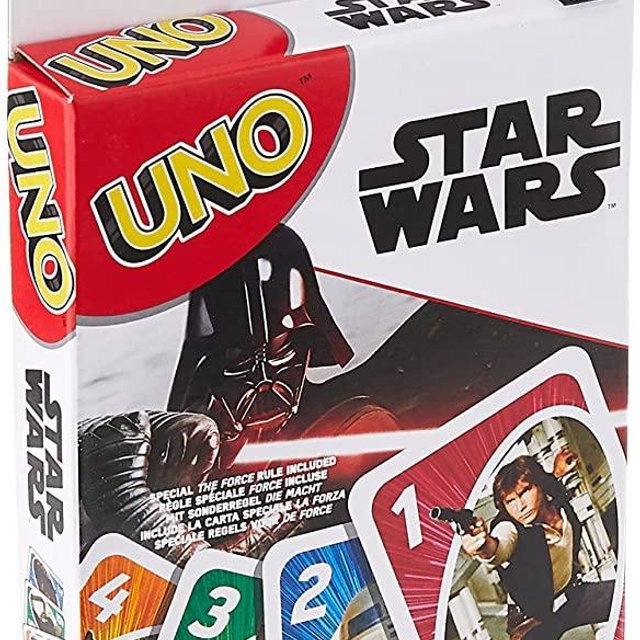 UNO Star Wars Matching Card Game Featuring 112 Cards with Unique Wild Card & Instructions for Players 7 Years Old & Up, Gift for Kid, Family & Adult Game Night