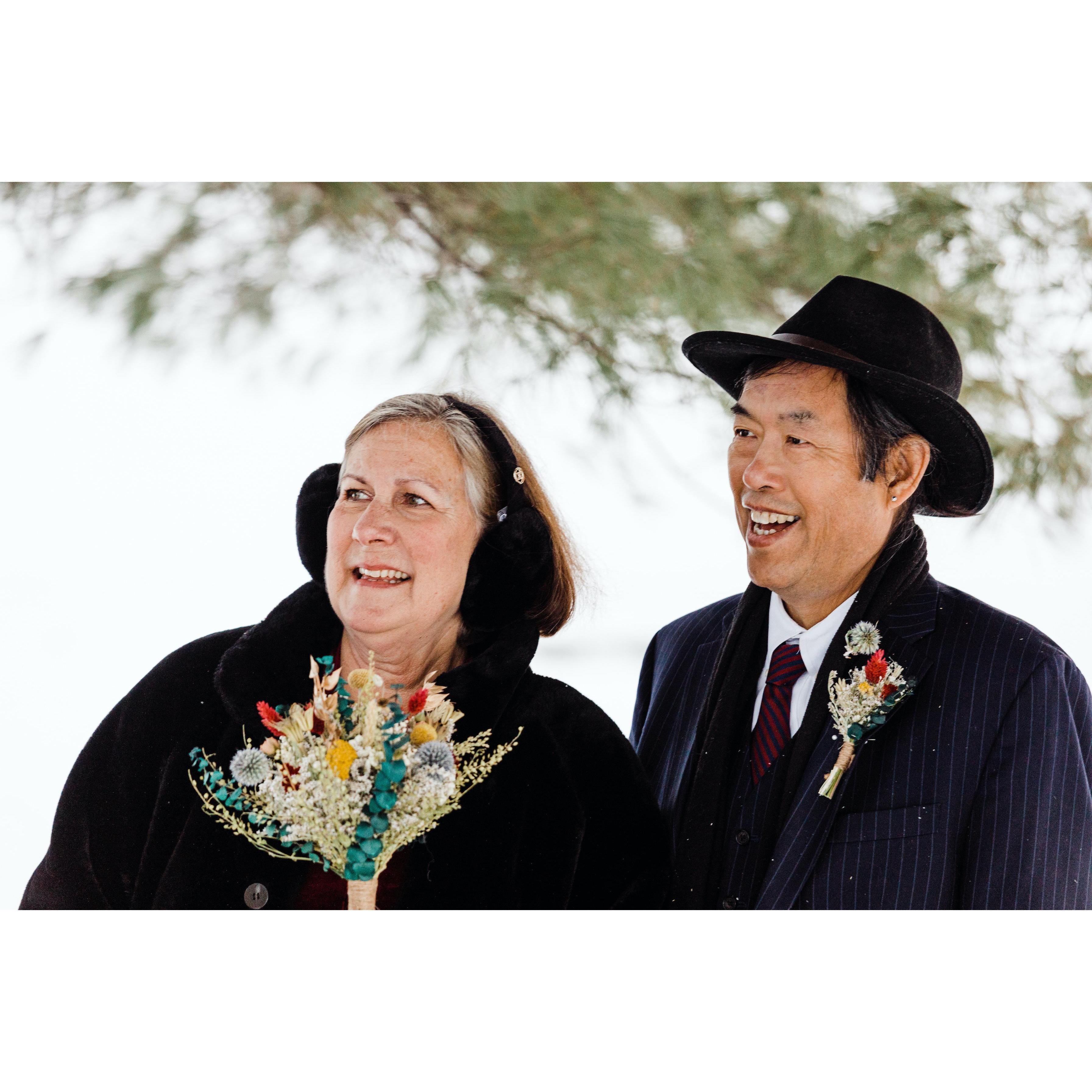 Tori’s parents, Beverly and Richard Wong, made the drive up from Georgia to be with us on our special day! From watching them, we’ve learned how fun, supportive, and compassionate marriage can be!
