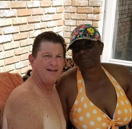 Hanging out with our friends, Marilyn and Wendell.