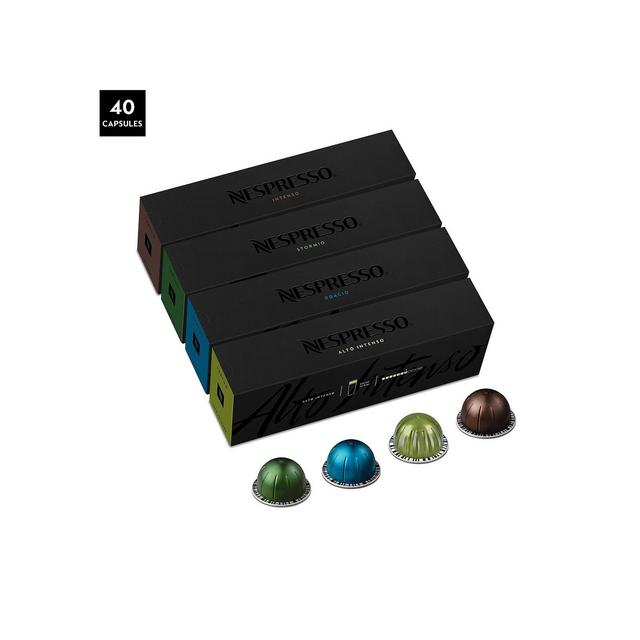 Nespresso VertuoLine Dark Roast Pack, 40 Capsules