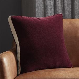 18" Mohair Plum Pillow