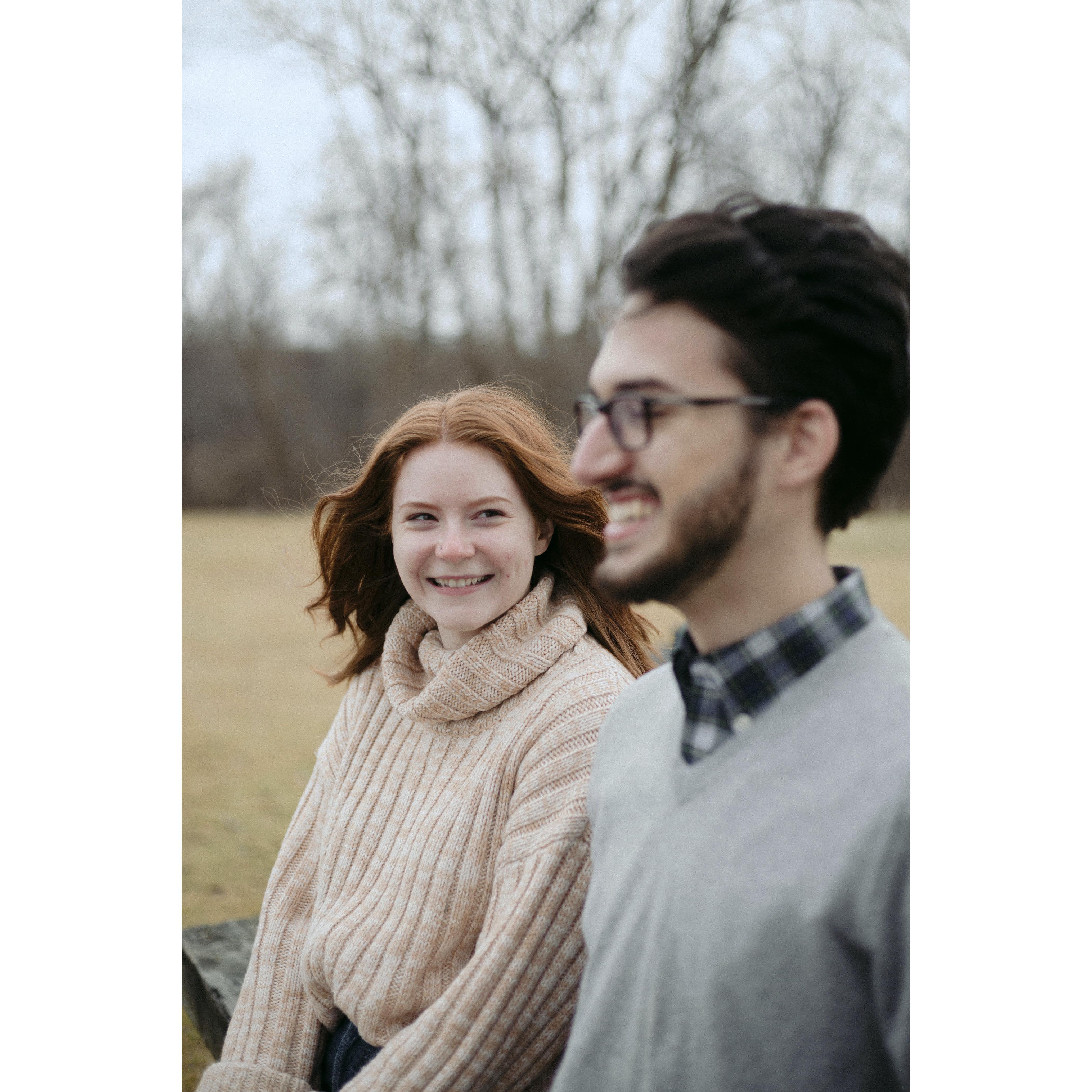 November 2018. Post-Thanksgiving cheesin'. Photo by Maid-of-Honor extraordinaire Erika Sternard