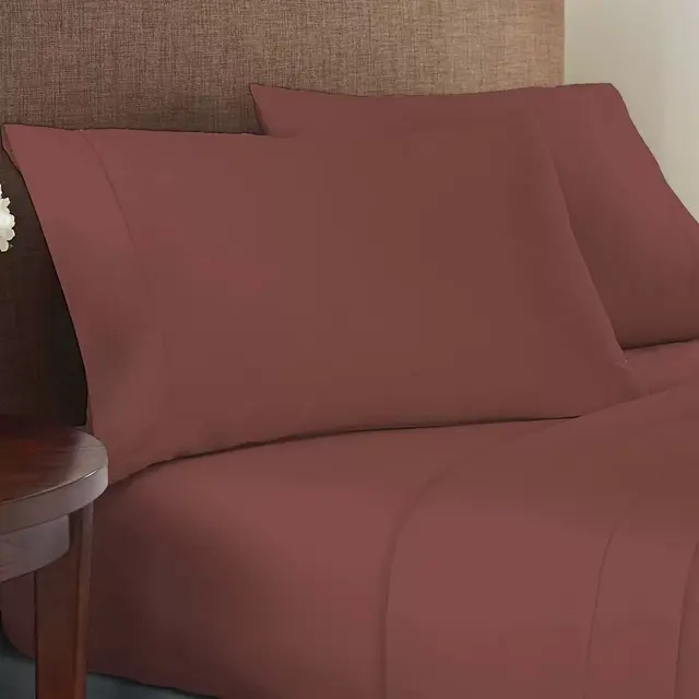 Therapedic® SleepRX 400-Thread-Count Queen Sheet Set in Mahogany