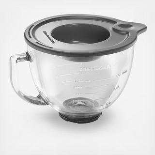 Easy-Pour Glass Bowl Stand Mixer Attachment