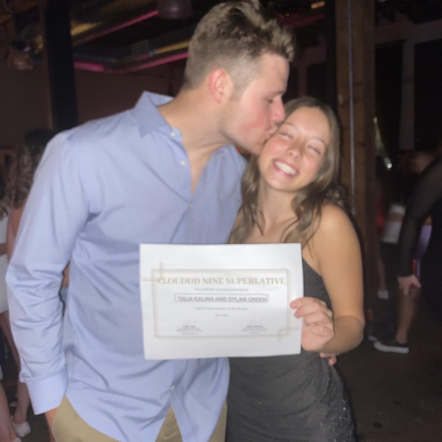 Cutest couple award at Tri Delta formal!