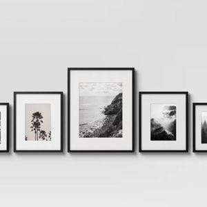 (Set of 5) Traditional Mixed Frames Black - Room Essentials™