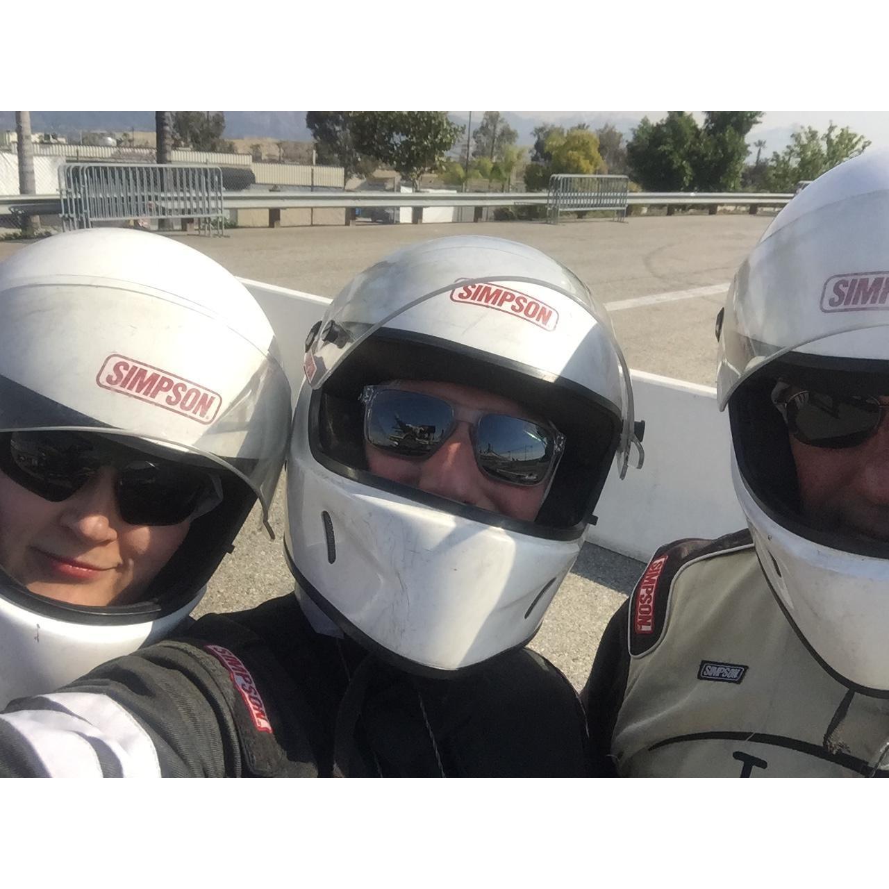 Driving Late Model NASCARs at Irwindale with Mr. Peterson! PS ask who was the fastest you get three different answers.