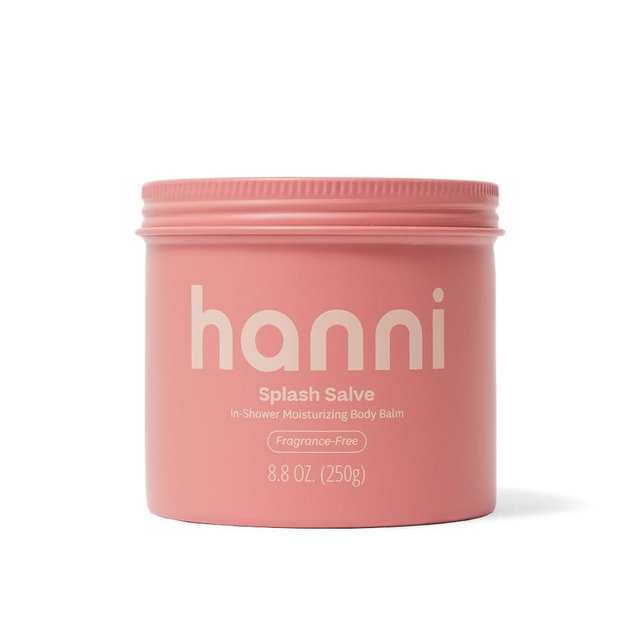 HANNI Splash Salve Body Mask, In-Shower Moisturizer with Coconut, Jojoba, Shea Butter & Glycerin, Deep Conditioning for All Skin Types, FRAGRANCE-FREE, 250 mL / 8.8 oz