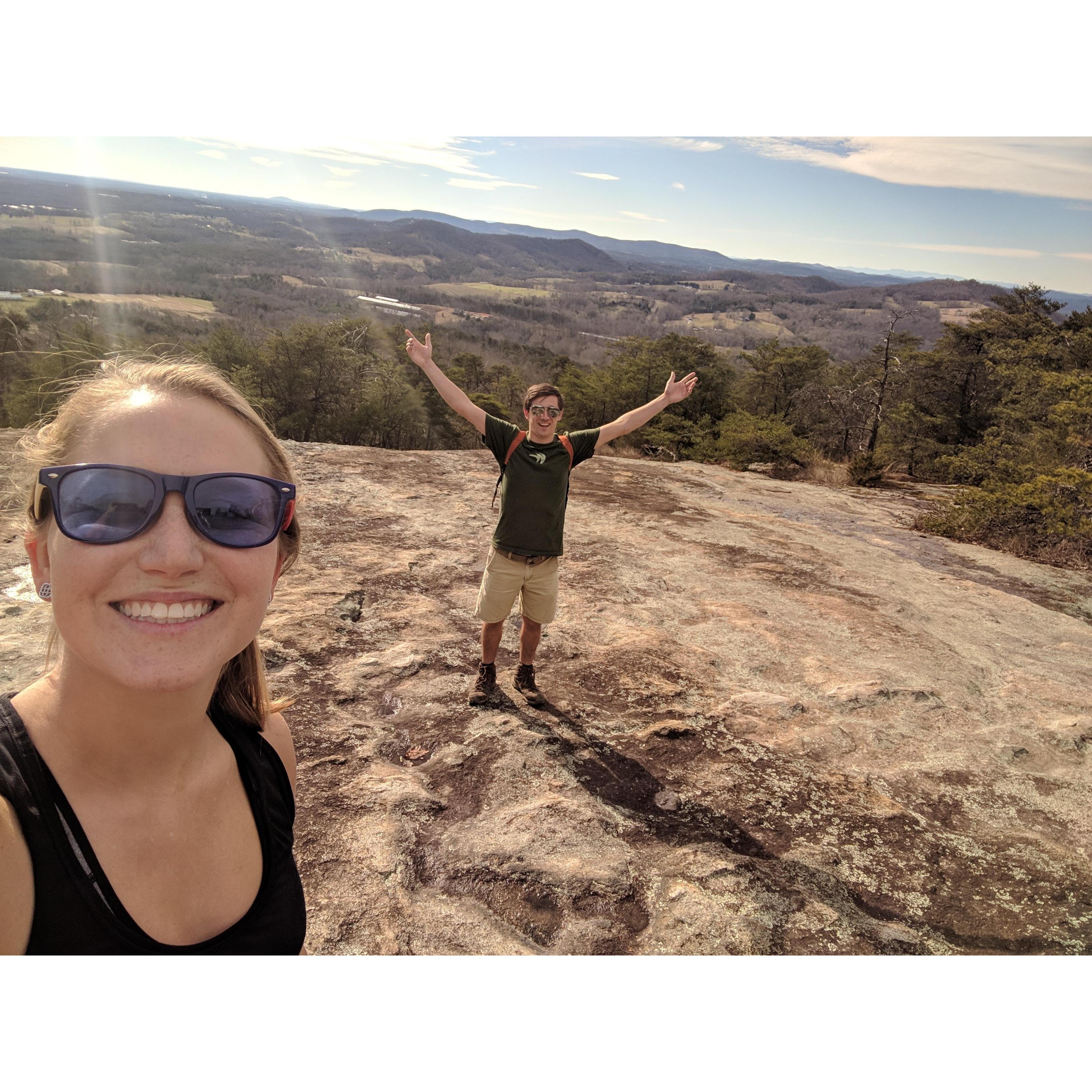 Rocky Face Mountain Recreation Area in Hiddenite, NC - January 2020