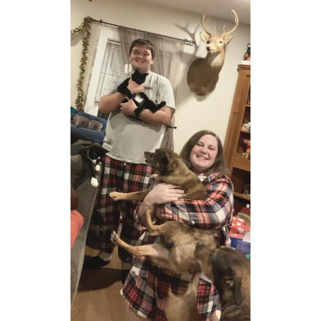 Updated family photo since all the fur babies now get along! Christmas 2020