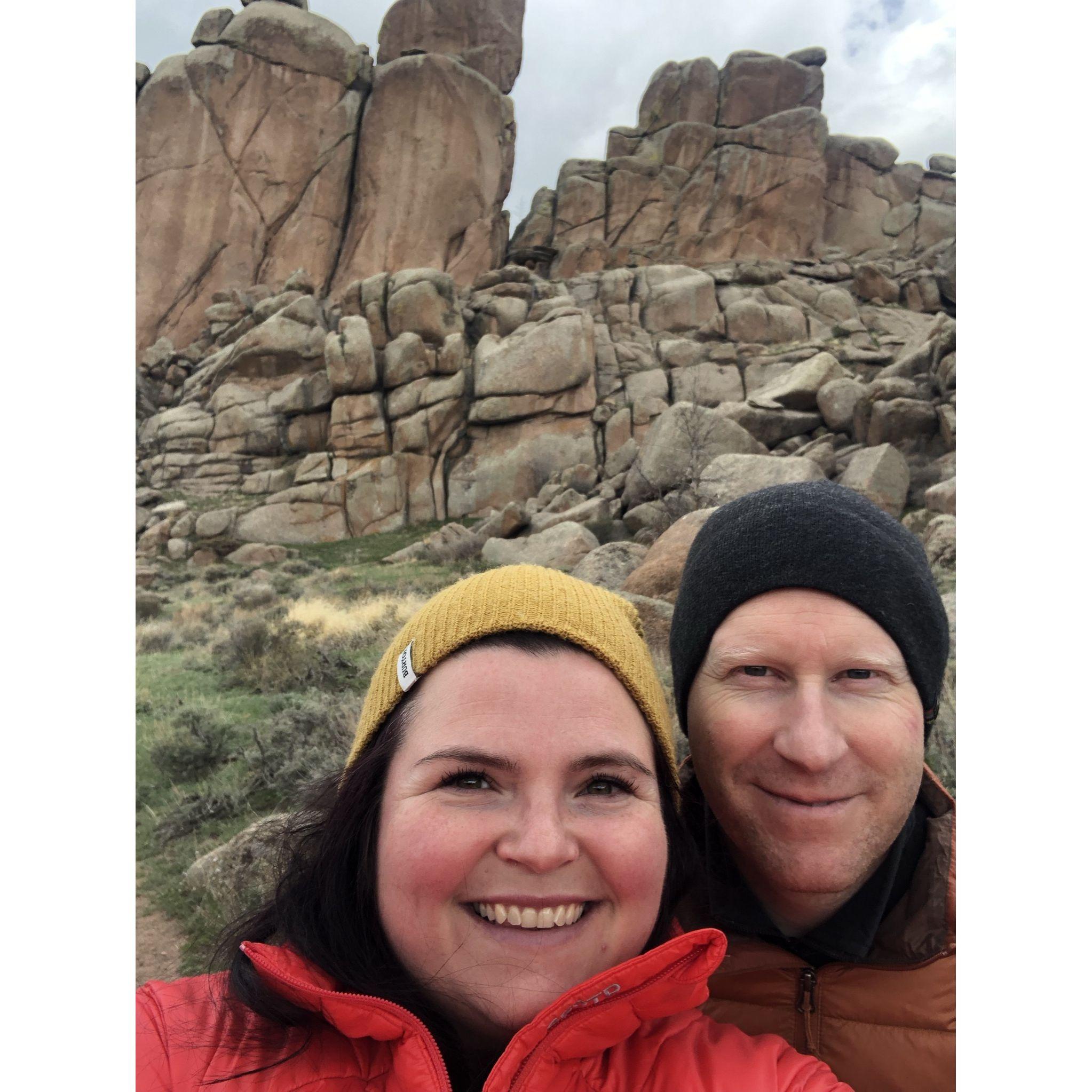 Hiking near Laramie, Wyoming, 2022