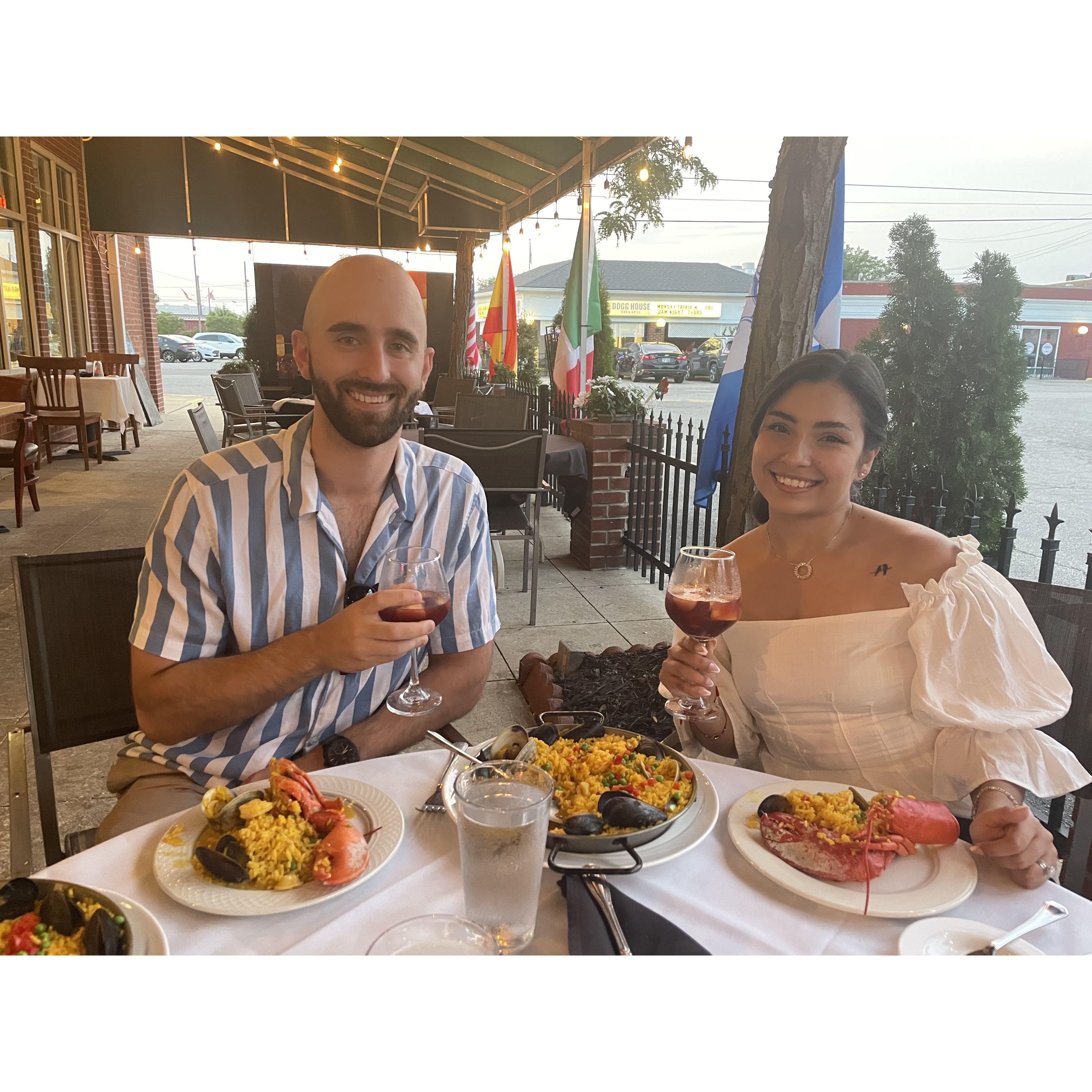 Enjoying life together, especially when it's Laura's birthday. 08/08/2023