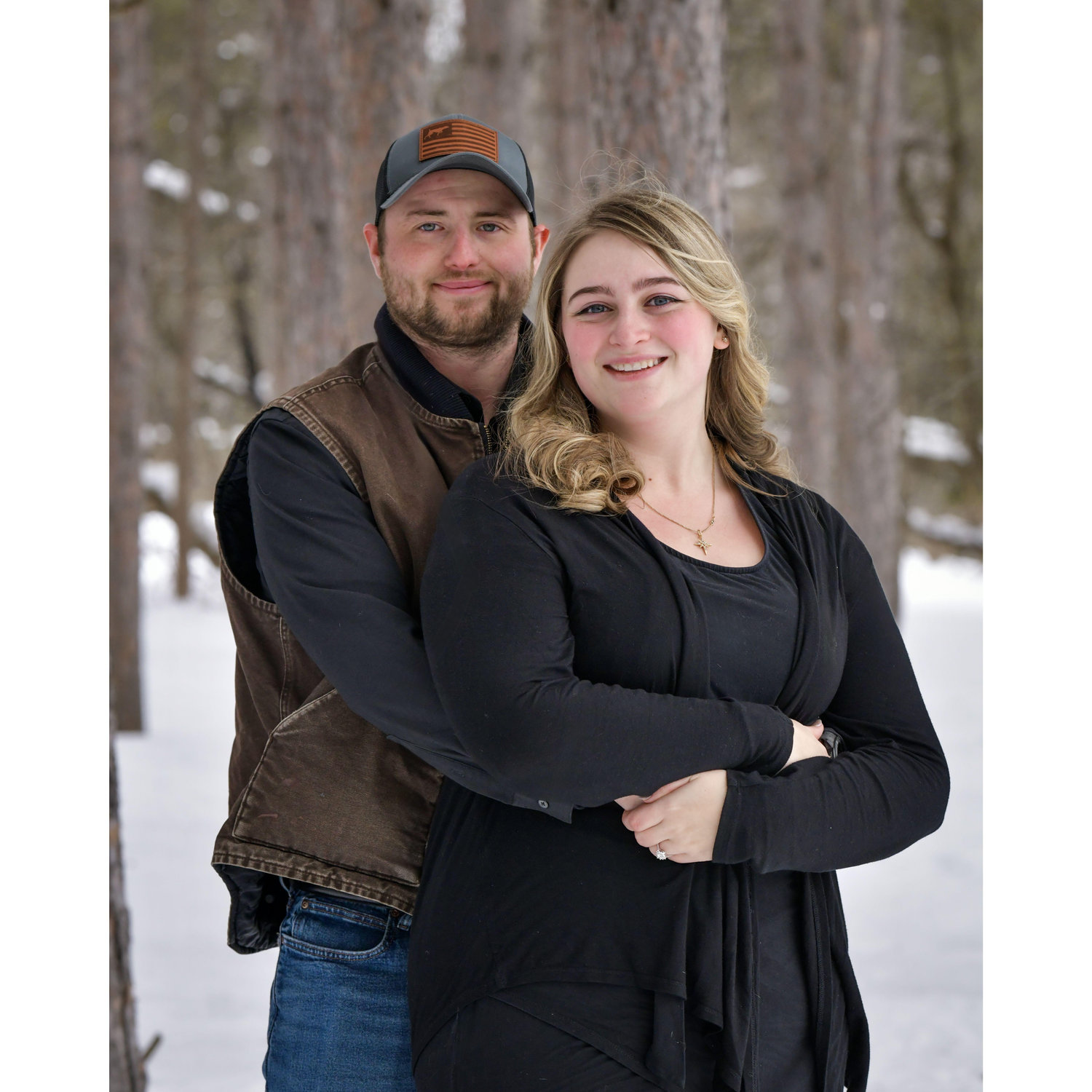 The most proper photo we took for our engagement pictures.