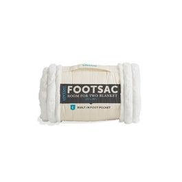 Room for Two Footsac Blanket: Dove Channeled Phur