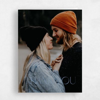 Denim Blue Wedding Thank You - Papyrus Photo