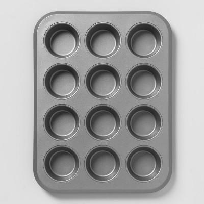 Aluminized Steel Non-Stick Muffin Tin Silver - Made By Design™
