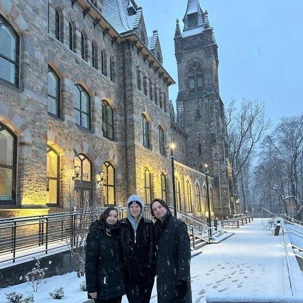 Our first time back to Lehigh together! (with Klaudia!!)