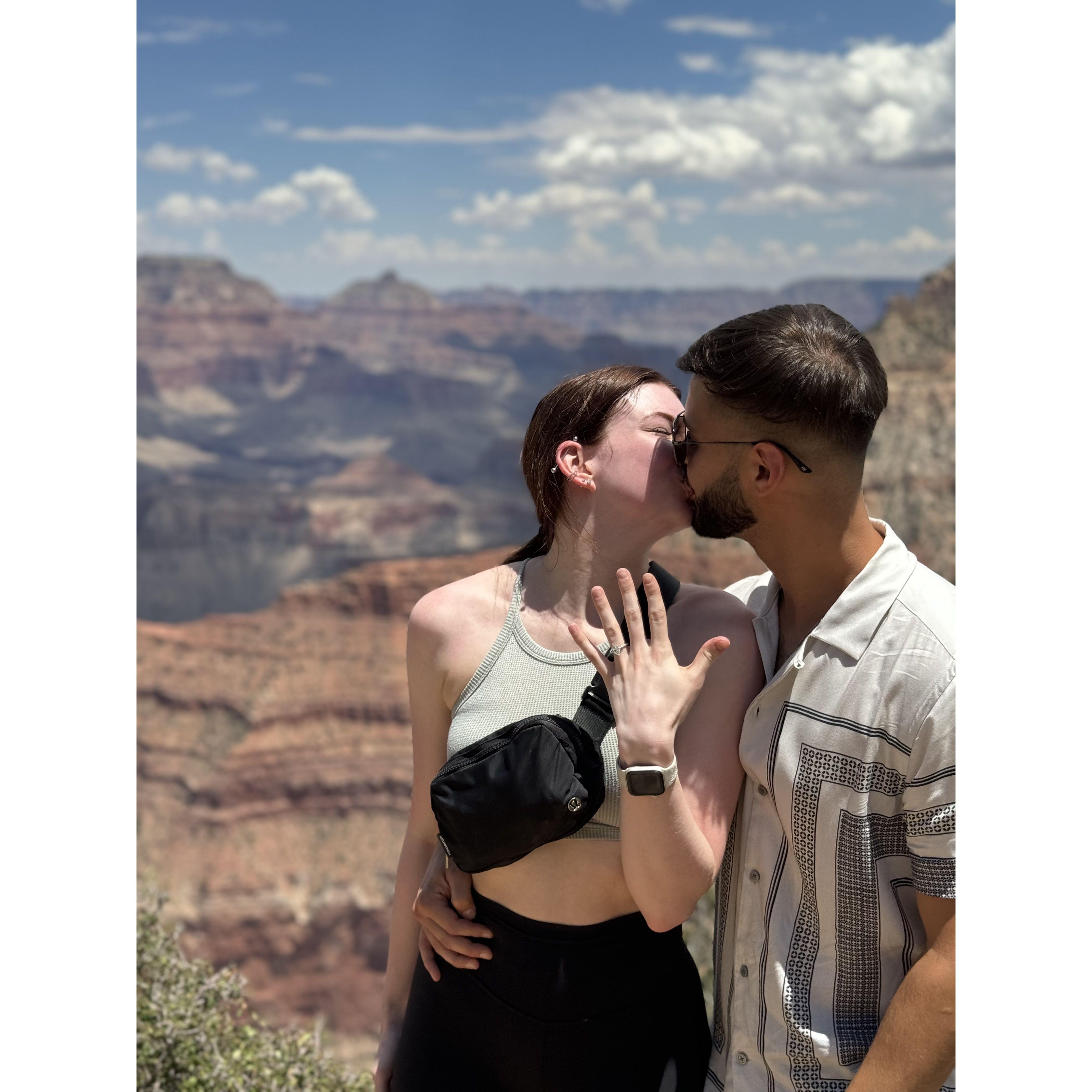 2 minutes after popping the question