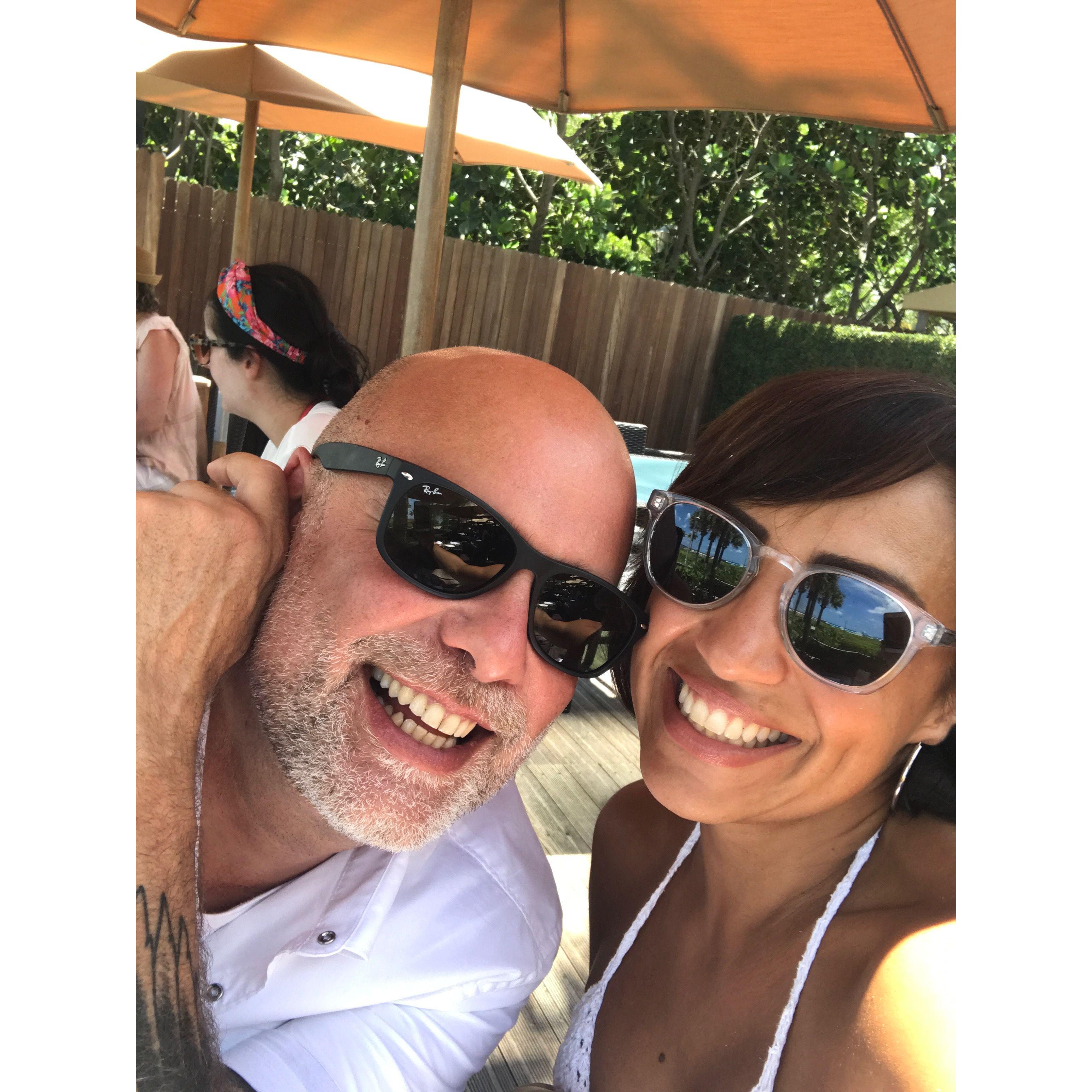Our very first picture as a couple.  July 4th 2019