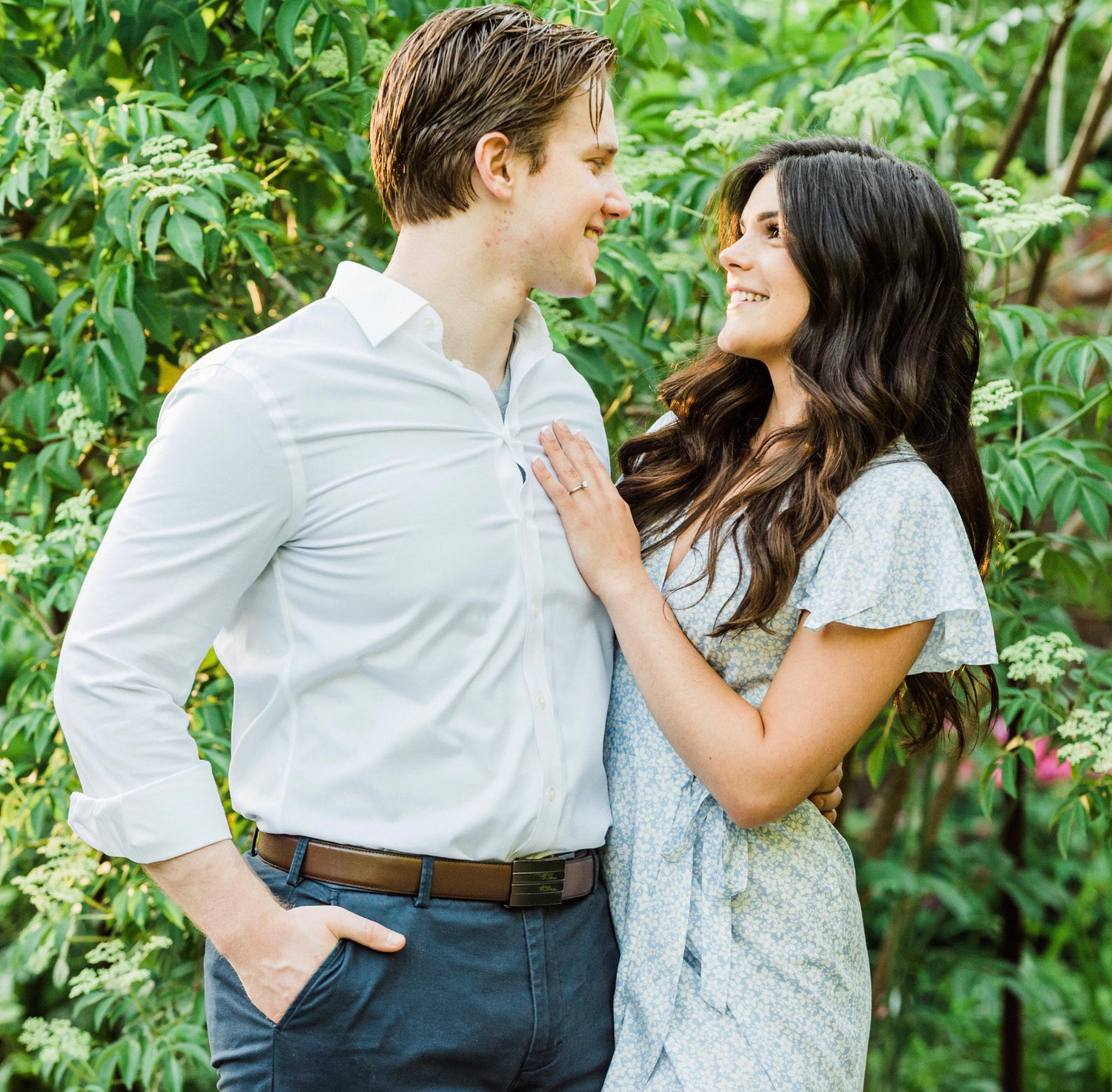 Engagement session. (Love staring into those baby blues!)