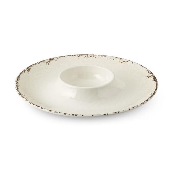 Rustic Melamine Chip & Dip Platter