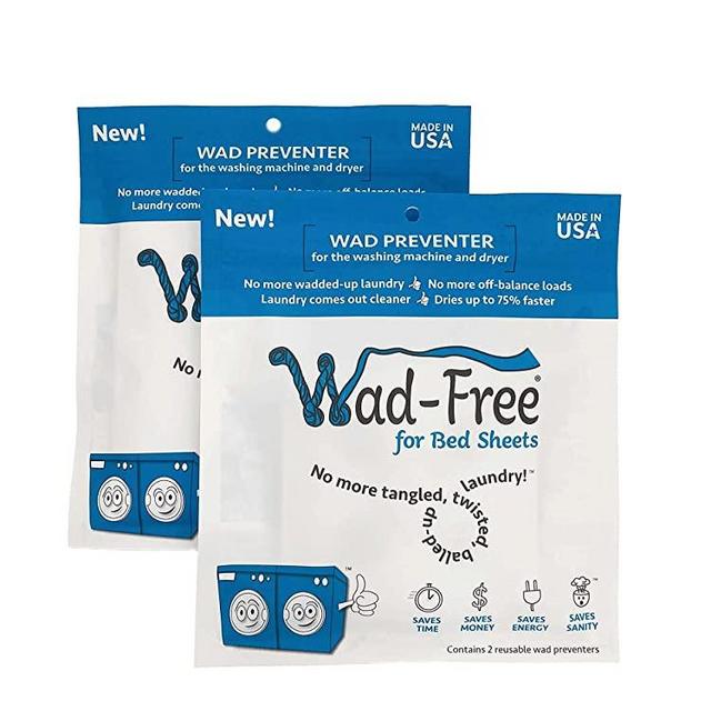 Wad-Free for Bed Sheets - 2 packages (for 4 sheets)