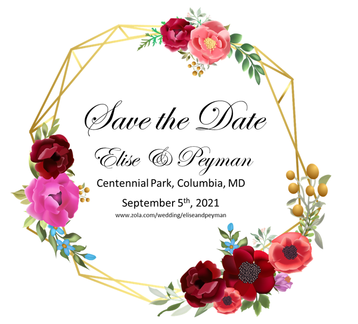 The Wedding Website of Elise Karen and Peyman K