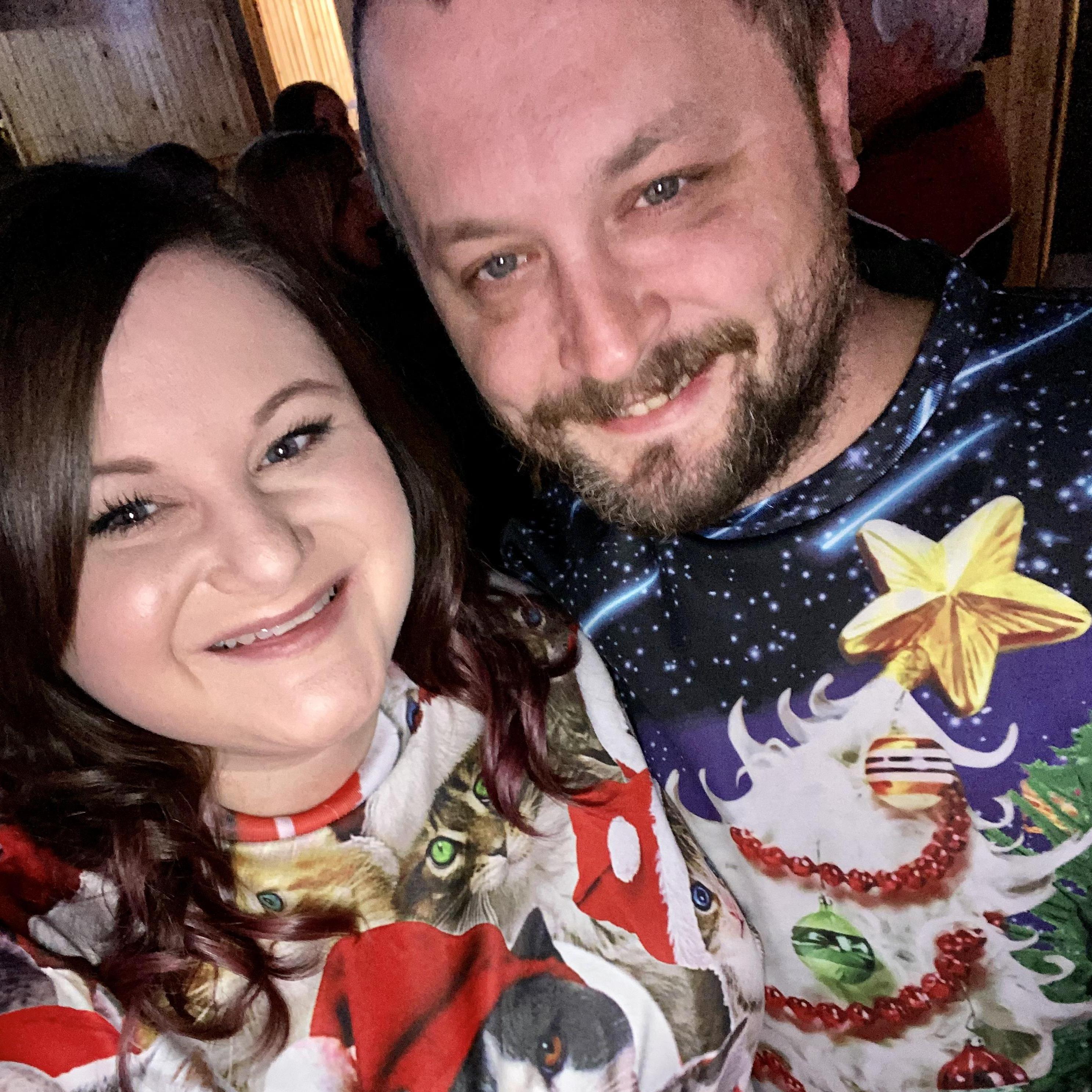 He will rock ugly Christmas sweaters with me!!! (My Birthday 2020)