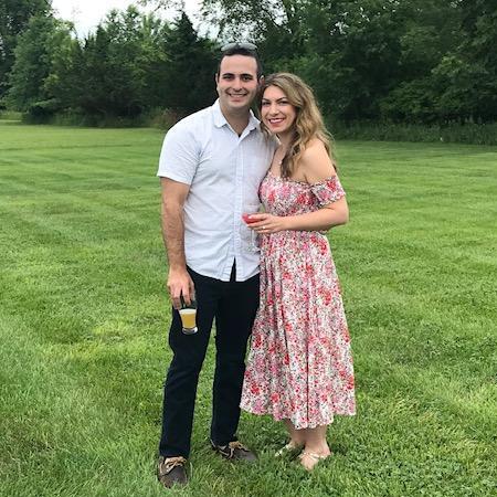 Celebrating our engagement at Steve's Mom's house in Pine Bush, NY.
June, 2018