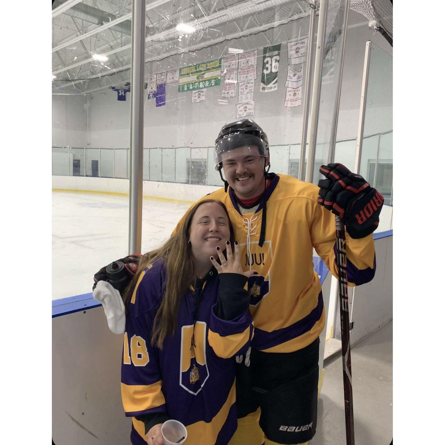 Engaged and proud that he won the championship