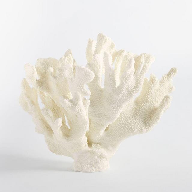 Faux Staghorn Coral, Medium, White