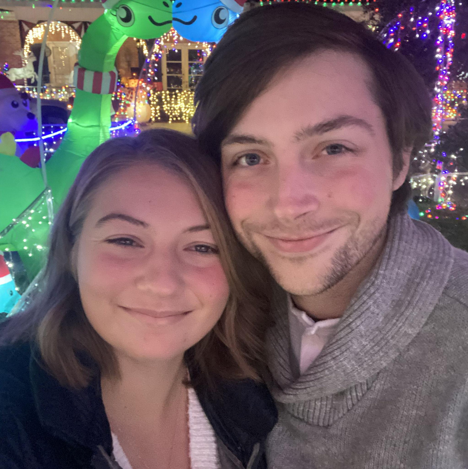 Our Christmas light tradition!