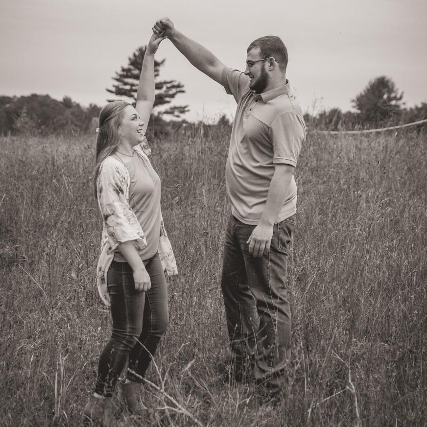 Taylor and Nathan engagement photos. September 9, 2019