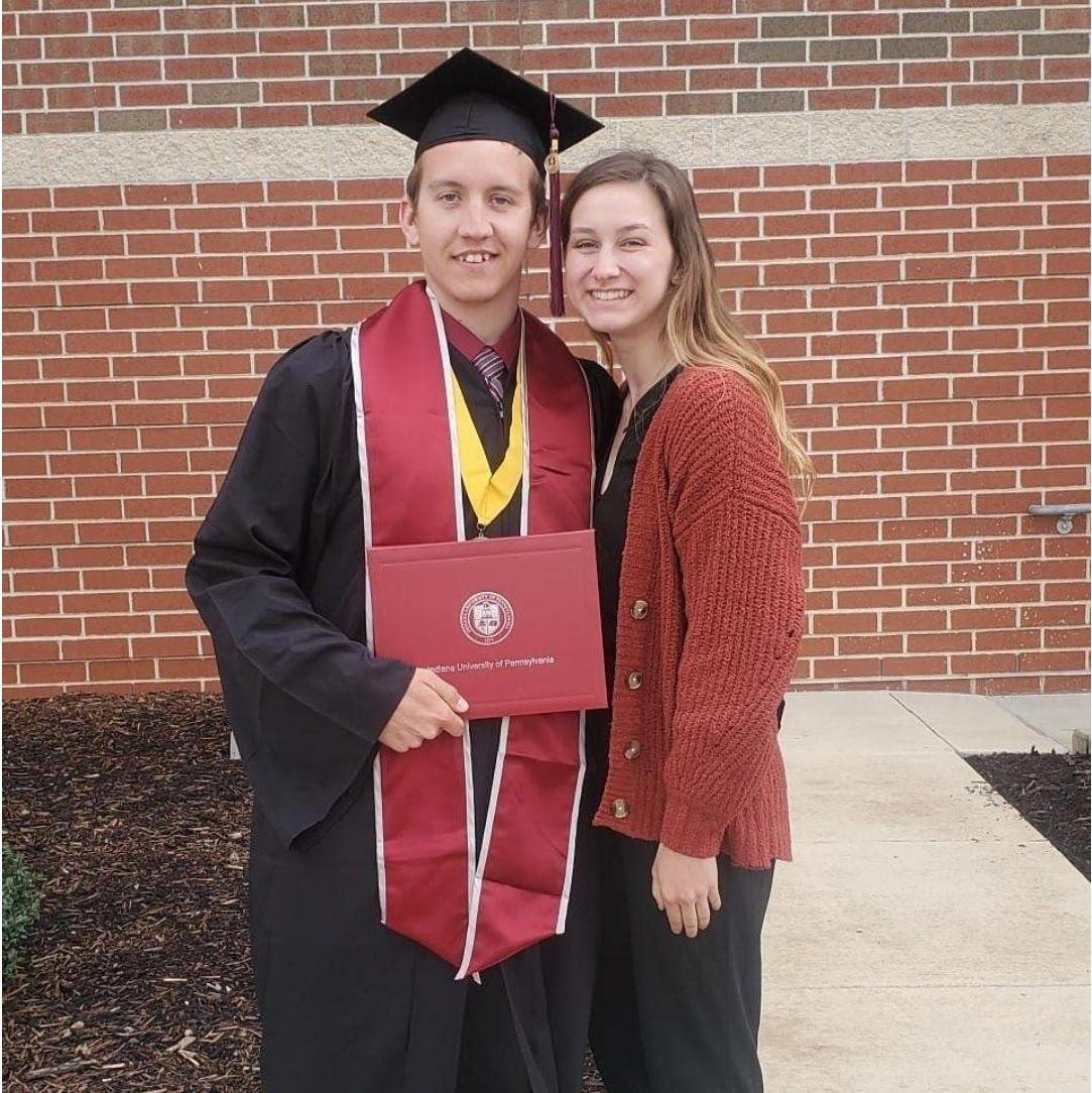 John graduating from IUP 2021