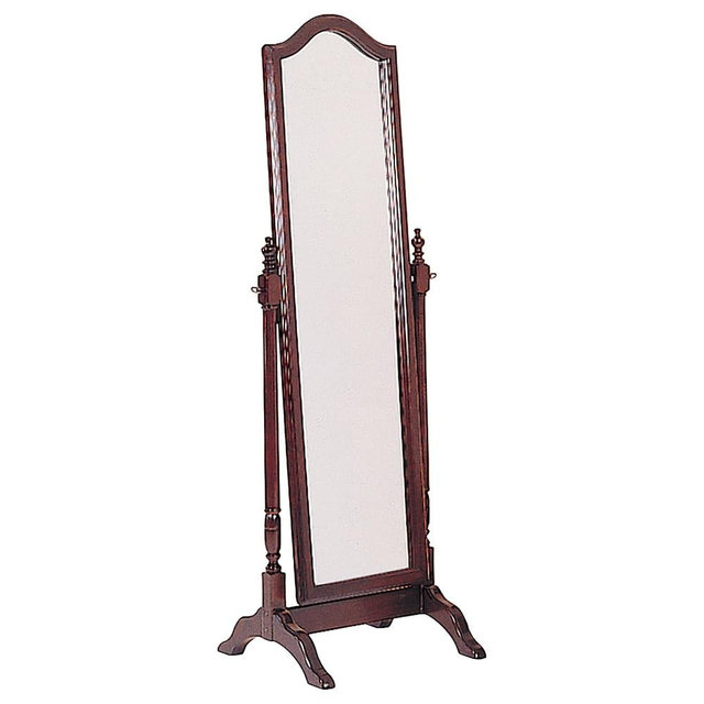 Coaster Home Furnishings Cabot Wood Adjustable Full Length Cheval Mirror Merlot